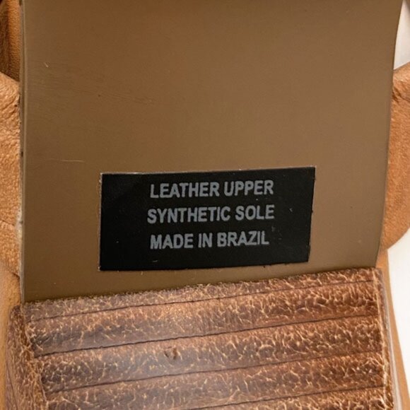 Steve Madden Tan Leather Heel Sandals Size 7 - Picture 10 of 13